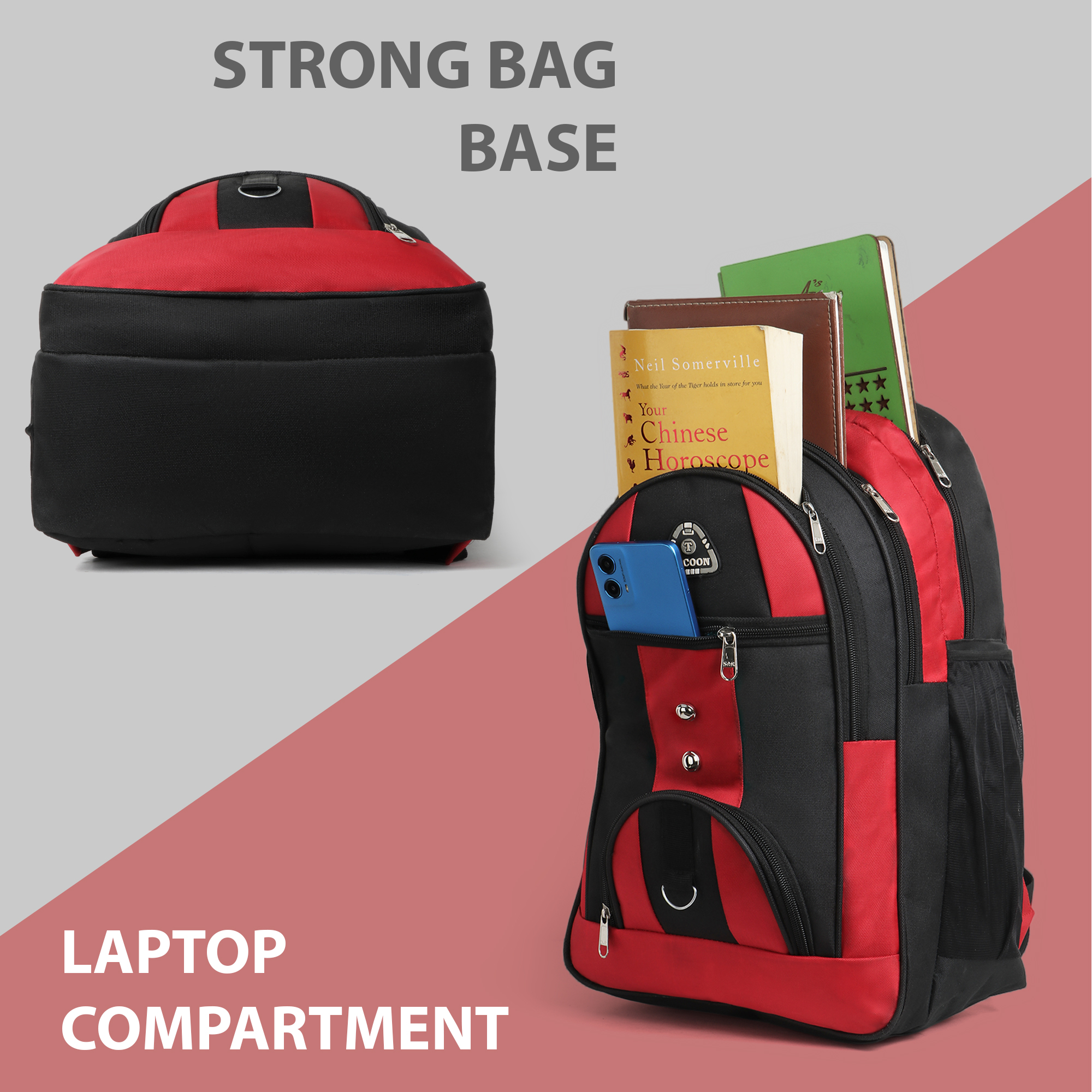 School Mazic Red Bag